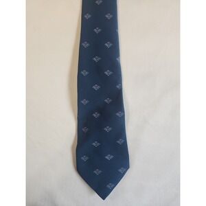 Vintage David Lawrence Men's 100% Silk Neck Tie Blue Hand Made in Italy!